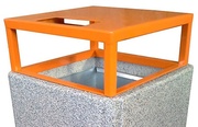 Strieška betónového koša 4hran - oranžová